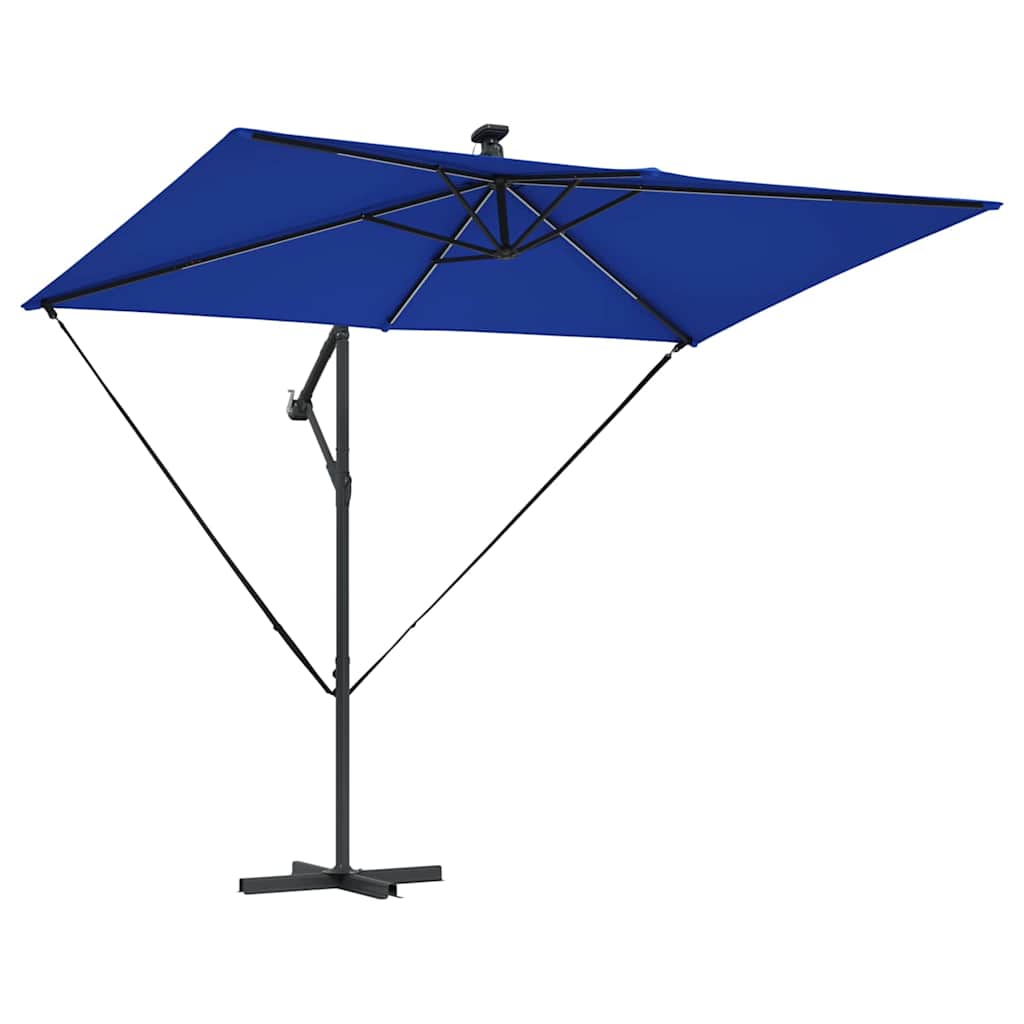 vidaXL Parasol 294 x 200 x 270 cm Polyester and Aluminium Azurblau 5