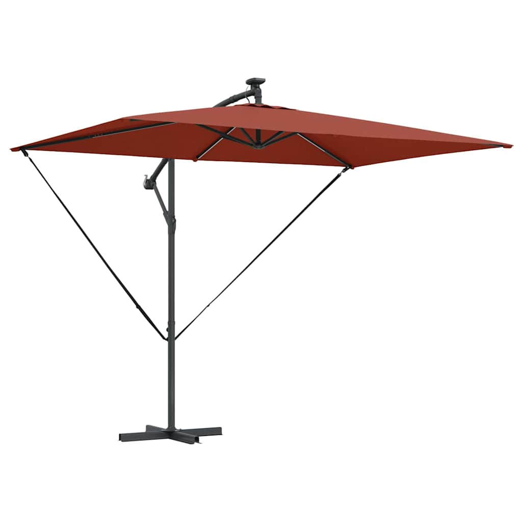 vidaXL Parasol 294 x 200 x 270 cm Polyester and Aluminium Terracotta 2