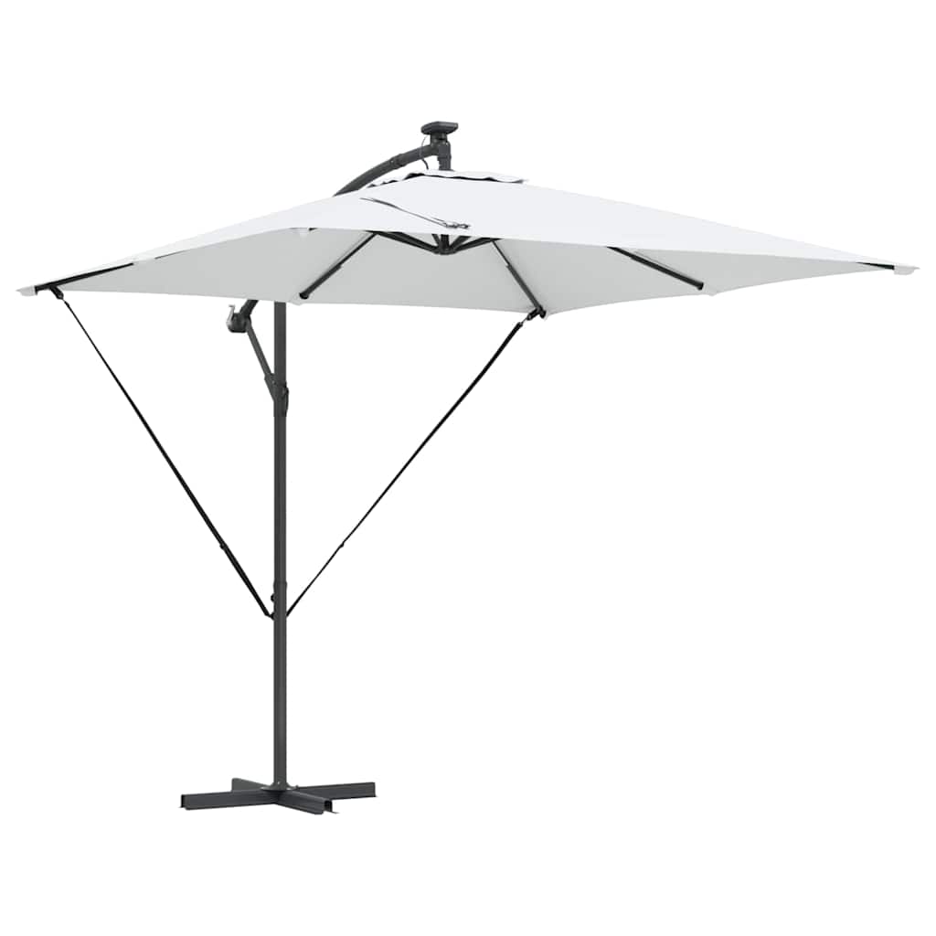 vidaXL Umbrella Sand 249 x 249 x 250 cm Polyester and Aluminium 2