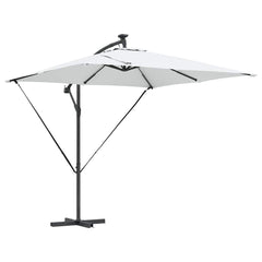 vidaXL Umbrella Sand 249 x 249 x 250 cm Polyester and Aluminium 2
