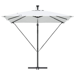 vidaXL Umbrella Sand 249 x 249 x 250 cm Polyester and Aluminium 6