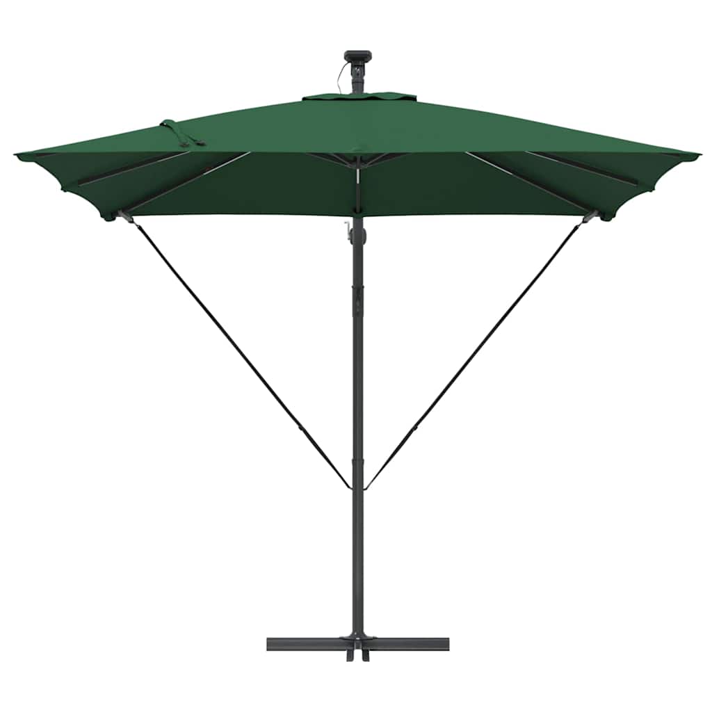 vidaXL Umbrella Green 249 x 249 x 250 cm Polyester and Aluminium 6