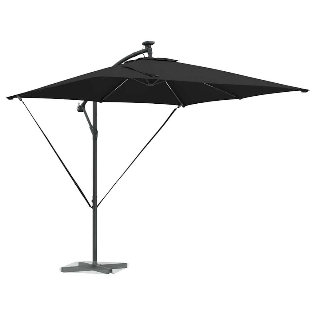 vidaXL Umbrella Black 249 x 249 x 250 cm Polyester and Aluminium 3
