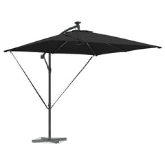 vidaXL Umbrella Black 249 x 249 x 250 cm Polyester and Aluminium 3