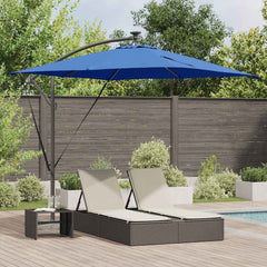 vidaXL Umbrella 249 x 249 x 250 cm Polyester and Aluminium Azurblau 1