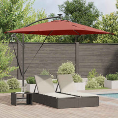 vidaXL Umbrella Terracotta 249 x 249 x 250 cm Polyester and Aluminium 1