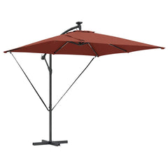 vidaXL Umbrella Terracotta 249 x 249 x 250 cm Polyester and Aluminium 2