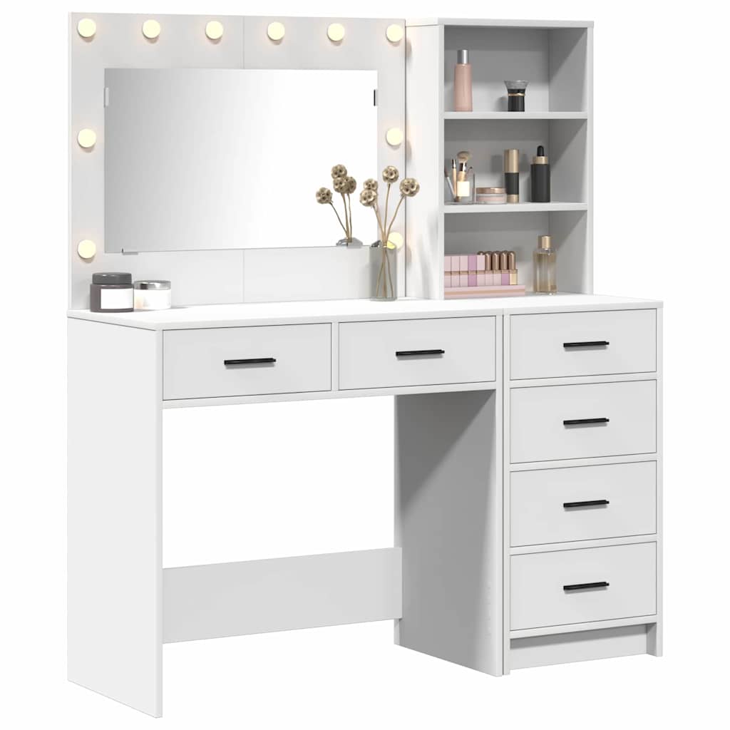 Dressing Table 2 pcs Brown Engineered Wood
