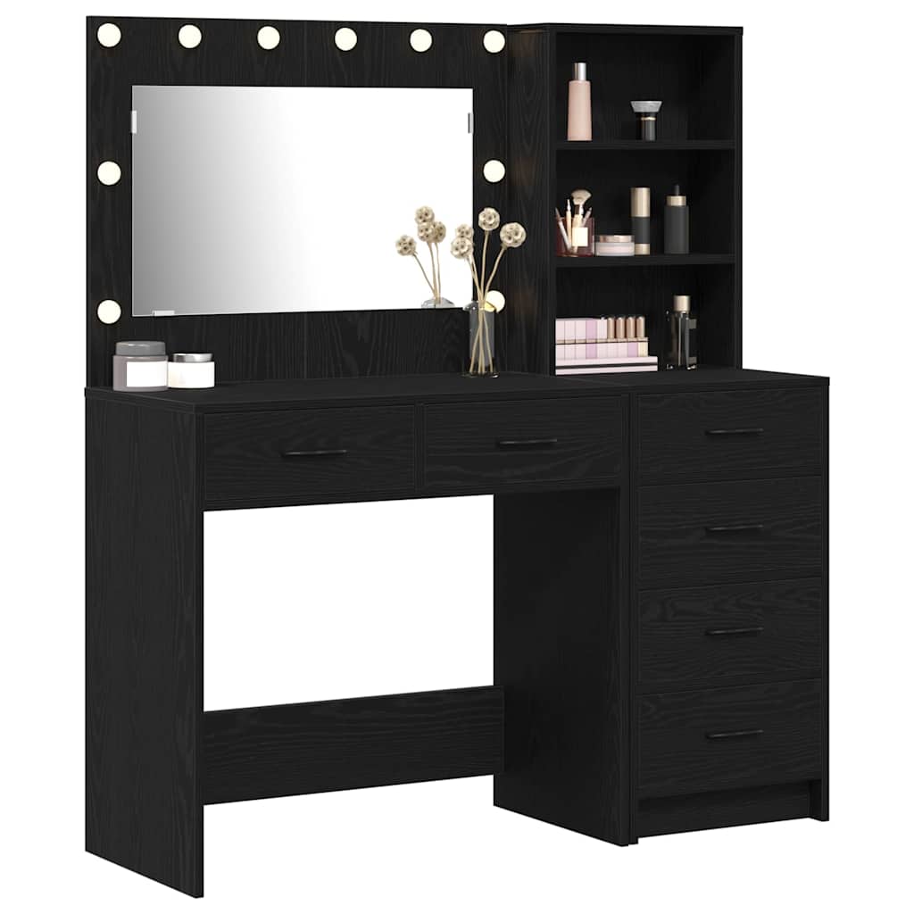 Dressing Table 2 pcs Brown Engineered Wood