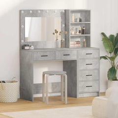 vidaXL Dressing Table 2 pcs Grey 78.5 x 41 x 135 cm Engineered Wood 1
