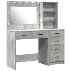 vidaXL Dressing Table 2 pcs Grey 78.5 x 41 x 135 cm Engineered Wood 2