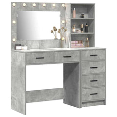 vidaXL Dressing Table 2 pcs Grey 78.5 x 41 x 135 cm Engineered Wood 3