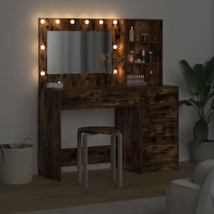 vidaXL Dressing Table 2 pcs Brown 78.5 x 41 x 135 cm Engineered Wood 4