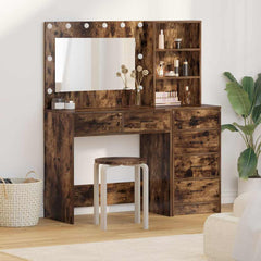 vidaXL Dressing Table 2 pcs Brown 78.5 x 41 x 135 cm Engineered Wood 1