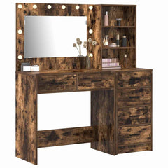 Dressing Table 2 pcs Brown Engineered Wood