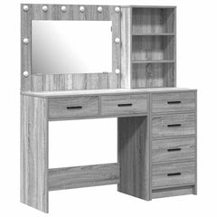 Dressing Table 2 pcs Brown Engineered Wood