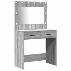 vidaXL Dressing Table 2 pcs Light Grey 78.5 x 41 x 135 cm 5