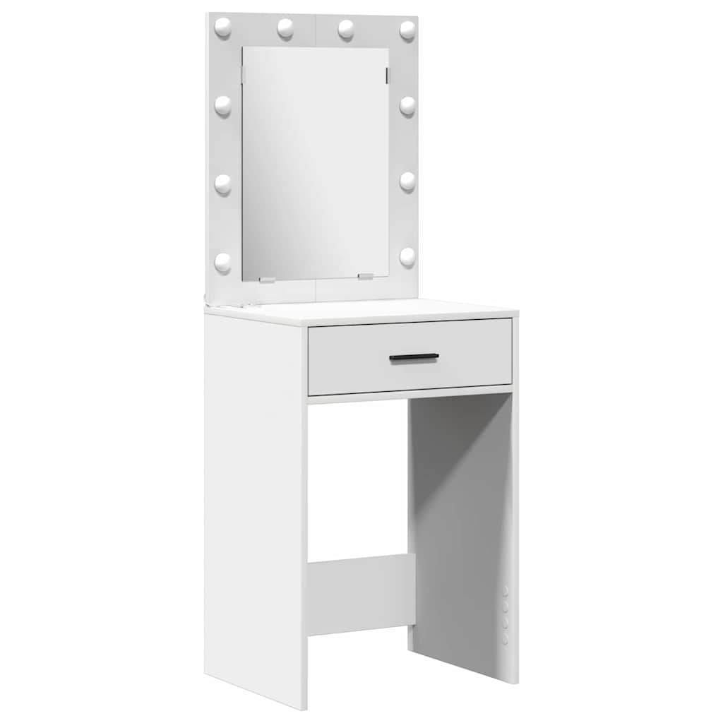 vidaXL Dressing Table 2 pcs White 50 x 41 x 135 cm Engineered Wood 5