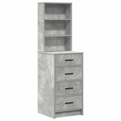 vidaXL Dressing Table 2 pcs Grey 50 x 41 x 135 cm Engineered Wood 6