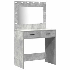 vidaXL Dressing Table 3 pcs Concrete Grey 78.5 x 41 x 135 cm 5