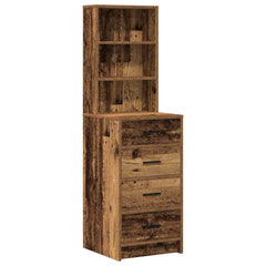vidaXL Dressing Table 3 pcs Old Wood 78.5 x 41 x 135 cm 6