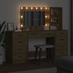 vidaXL Dressing Table 3 pcs Artisan Oak 78.5 x 41 x 135 cm 4