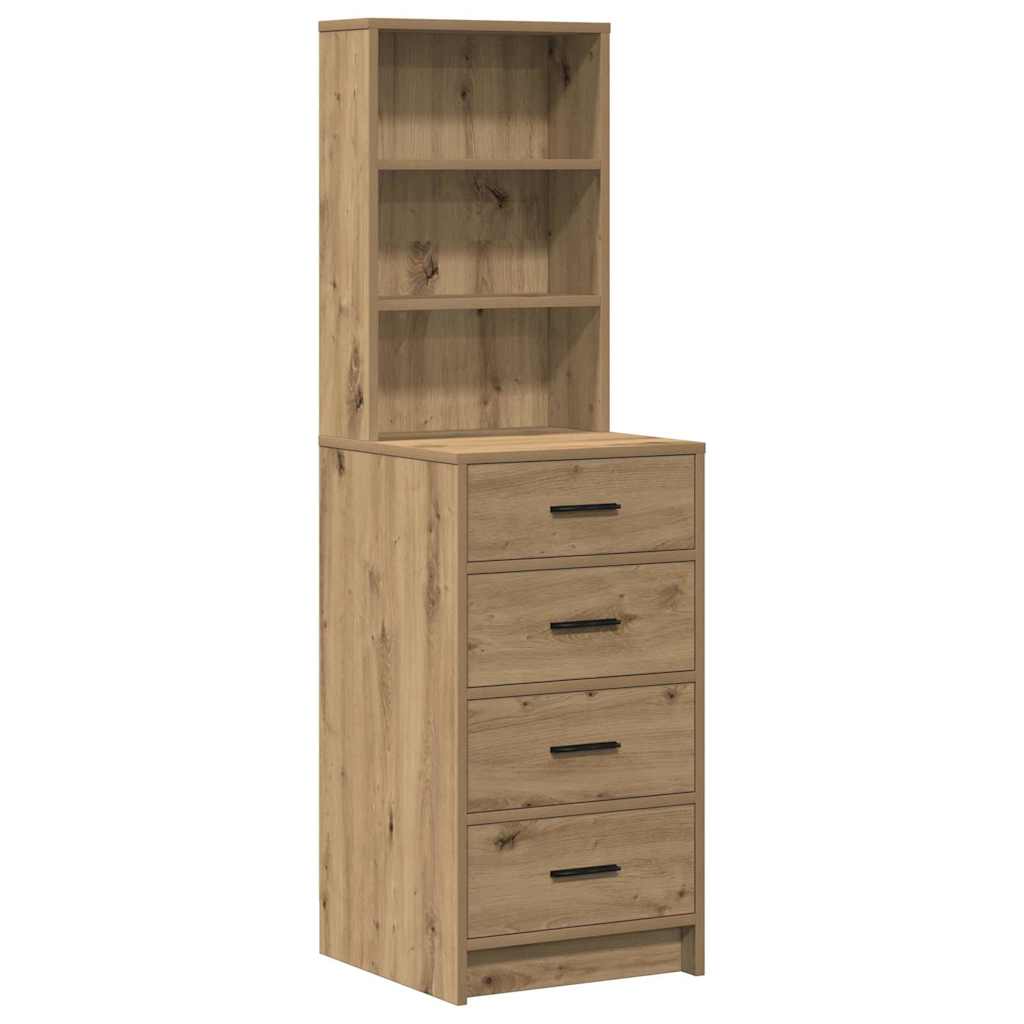 vidaXL Dressing Table 3 pcs Artisan Oak 78.5 x 41 x 135 cm 6