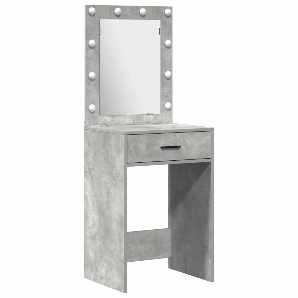 vidaXL Dressing Table 3 pcs Grey 40 x 41 x 135 cm Engineered Wood 5