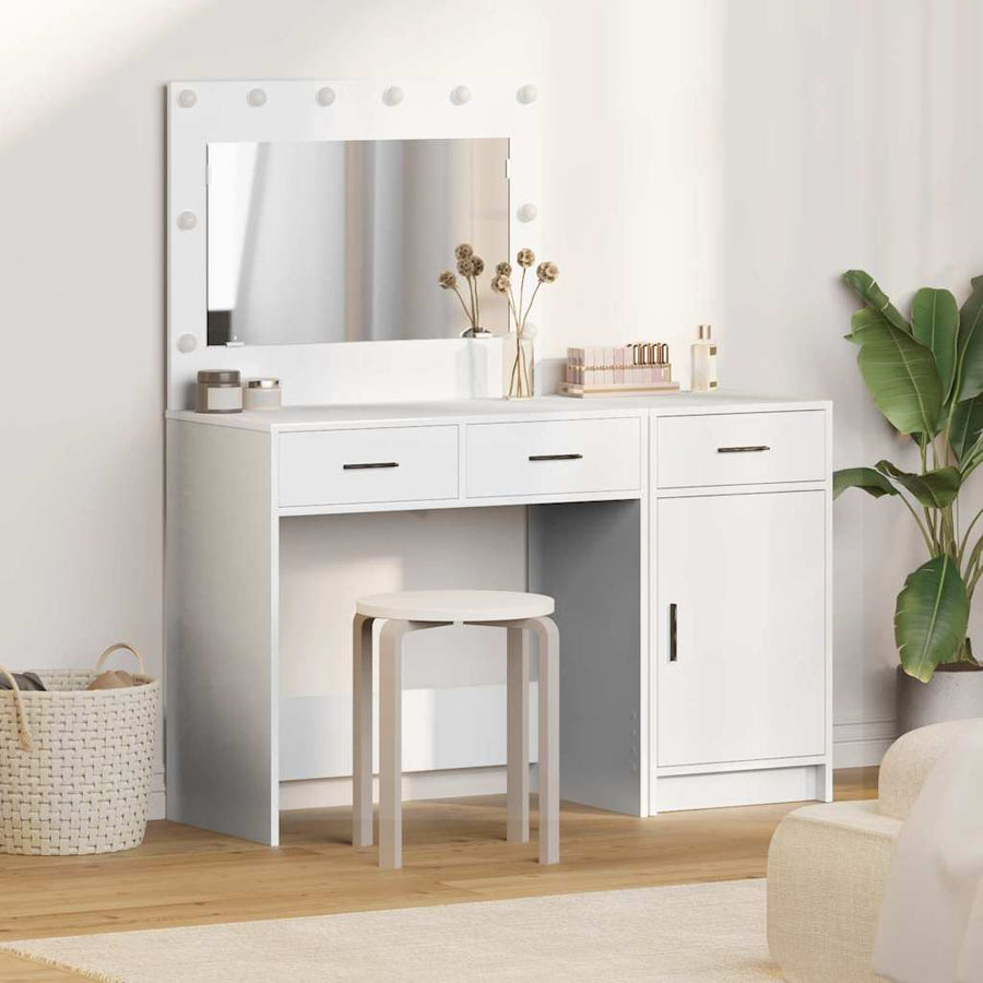 vidaXL Dressing Table 2 pcs White 40 x 41 x 75 cm Engineered Wood 1