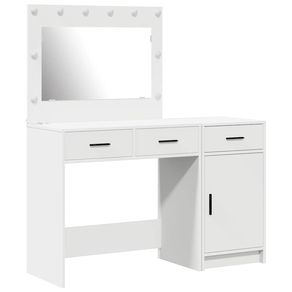 vidaXL Dressing Table 2 pcs White 40 x 41 x 75 cm Engineered Wood 2