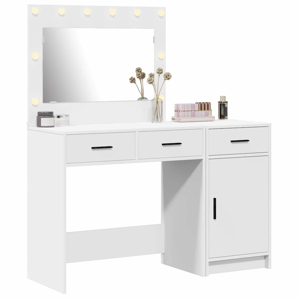 vidaXL Dressing Table 2 pcs White 40 x 41 x 75 cm Engineered Wood 3