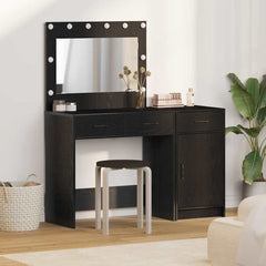 vidaXL Dressing Table 2 pcs Black 40 x 41 x 75 cm Engineered Wood 1