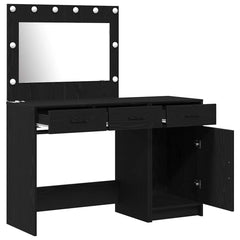 vidaXL Dressing Table 2 pcs Black 40 x 41 x 75 cm Engineered Wood 5