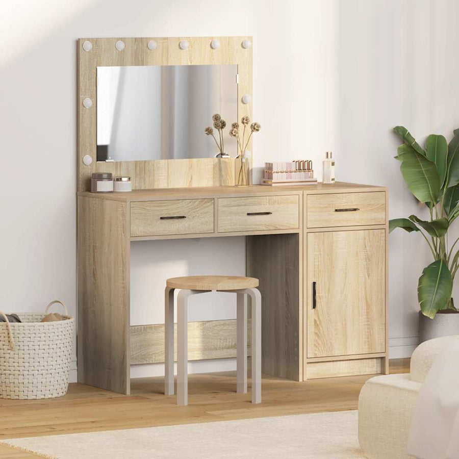 vidaXL Dressing Table 2 pcs Brown 40 x 41 x 75 cm Engineered Wood 1