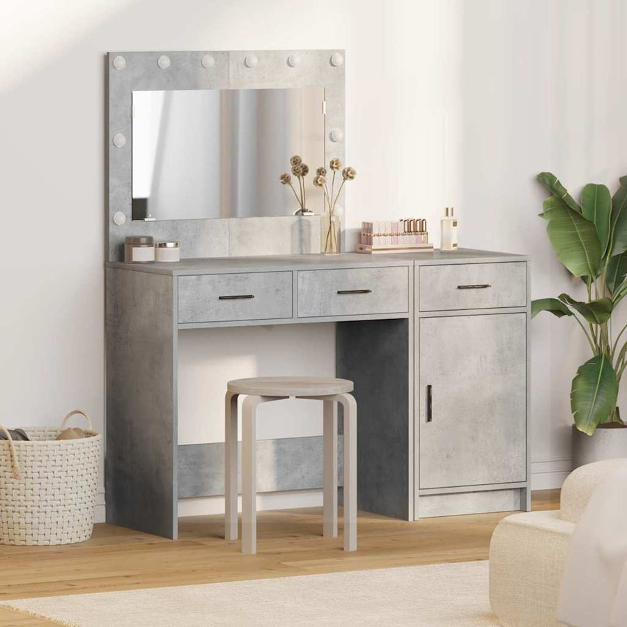 vidaXL Dressing Table 2 pcs Grey 40 x 41 x 75 cm Engineered Wood 1