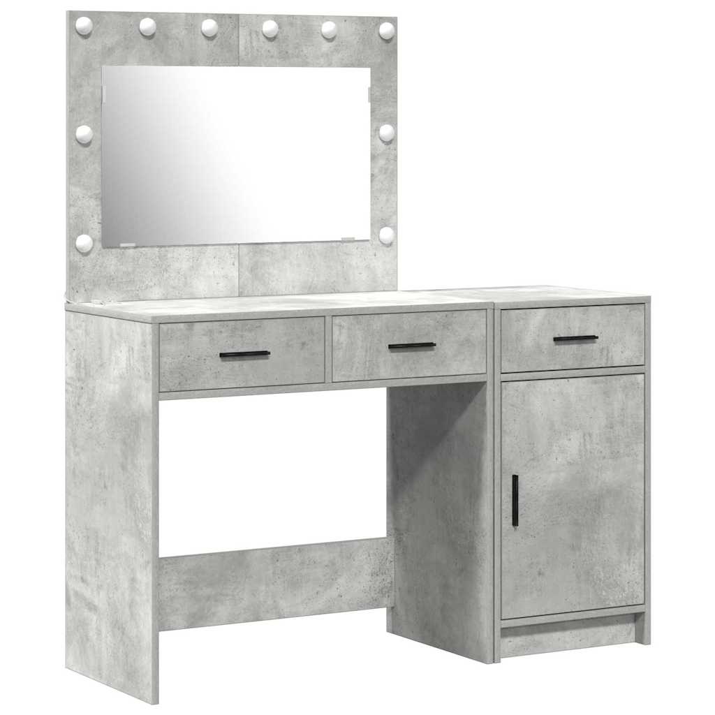vidaXL Dressing Table 2 pcs Grey 40 x 41 x 75 cm Engineered Wood 2