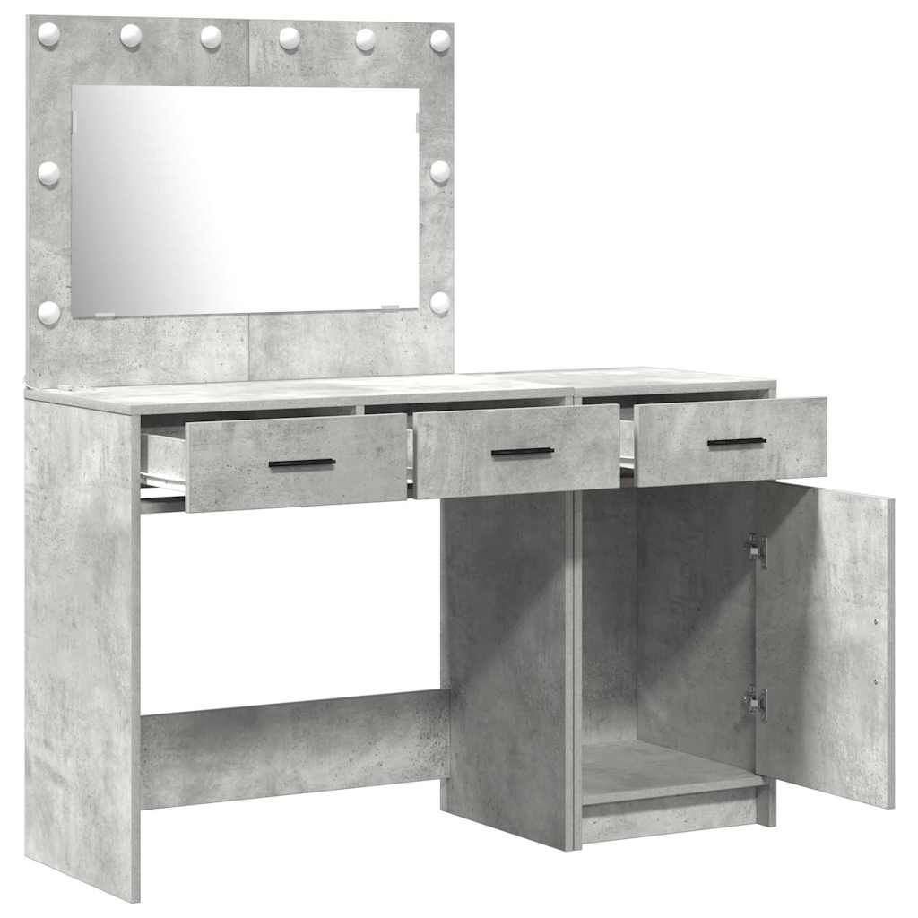 vidaXL Dressing Table 2 pcs Grey 40 x 41 x 75 cm Engineered Wood 5