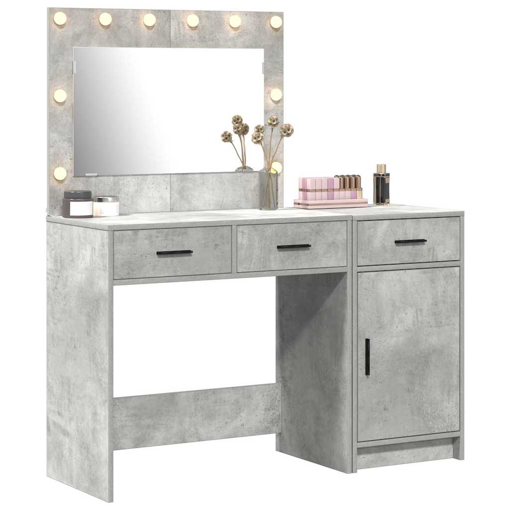 vidaXL Dressing Table 2 pcs Grey 40 x 41 x 75 cm Engineered Wood 3