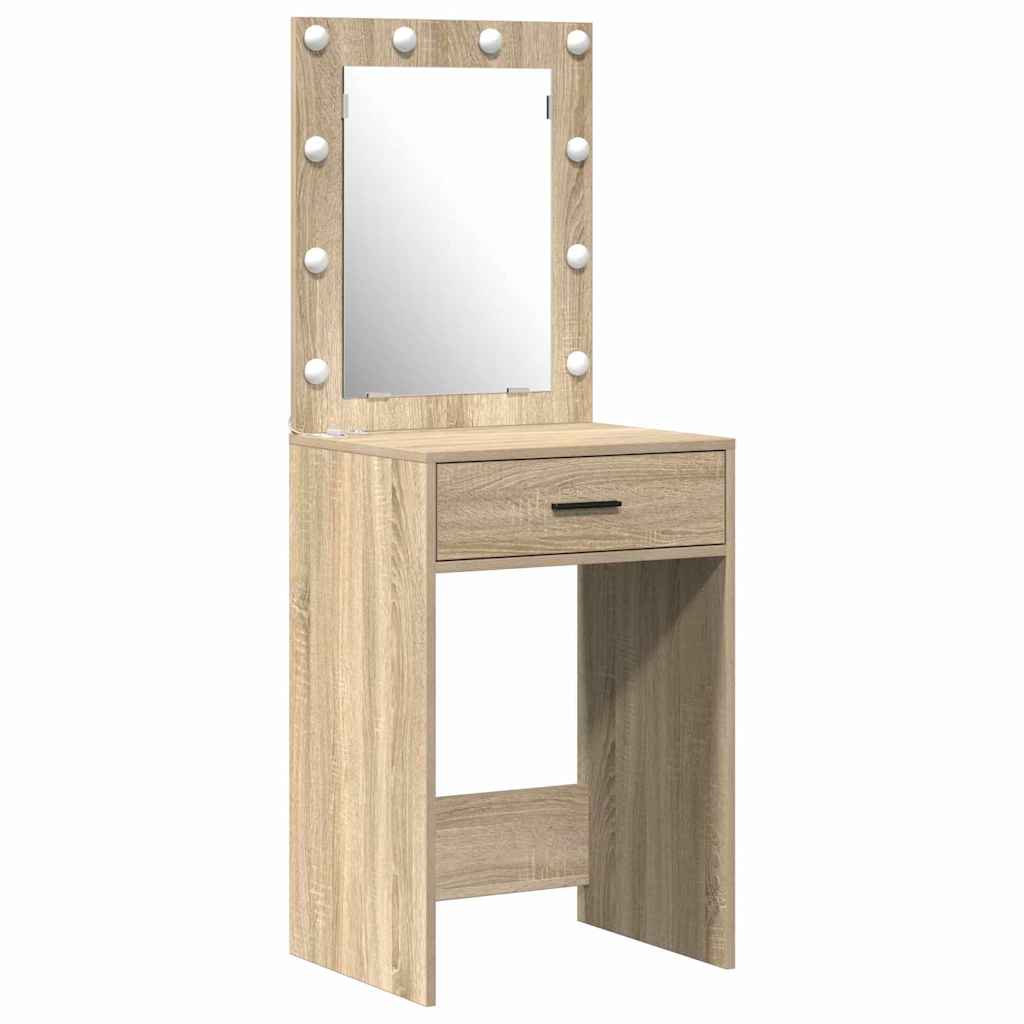 vidaXL Dressing Table Set 2 pcs Sonoma Oak Engineered Wood 5
