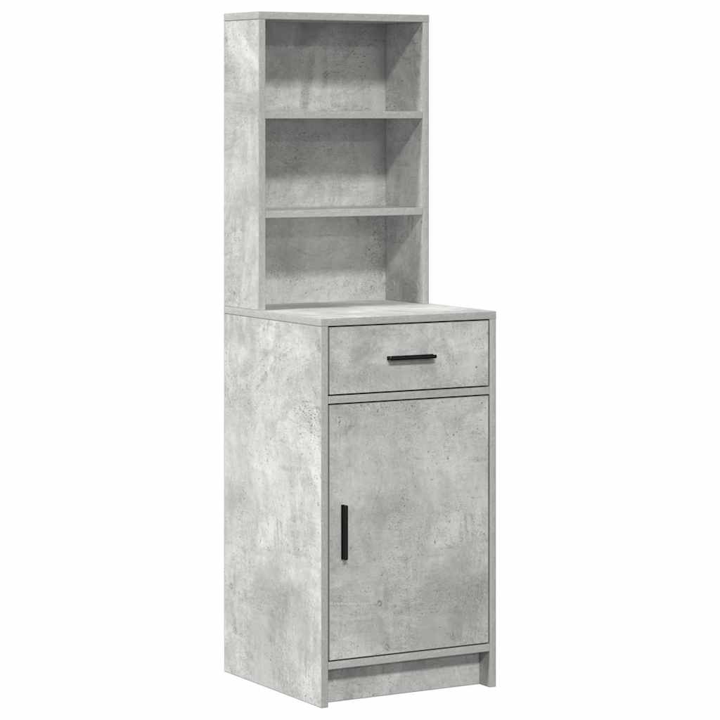 vidaXL Dressing Table Set 2 pcs Concrete Grey Engineered Wood 6