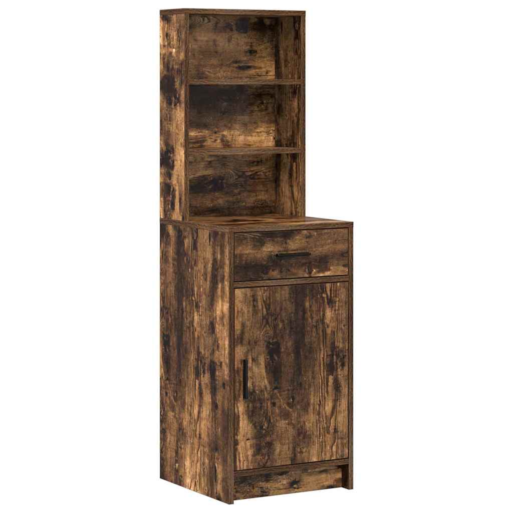 vidaXL Dressing Table Set 2 pcs Smoked Oak Engineered Wood 6