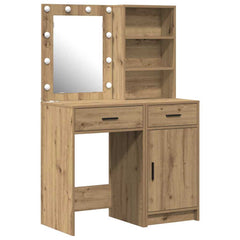vidaXL Dressing Table Set 2 pcs Artisan Oak Engineered Wood 2