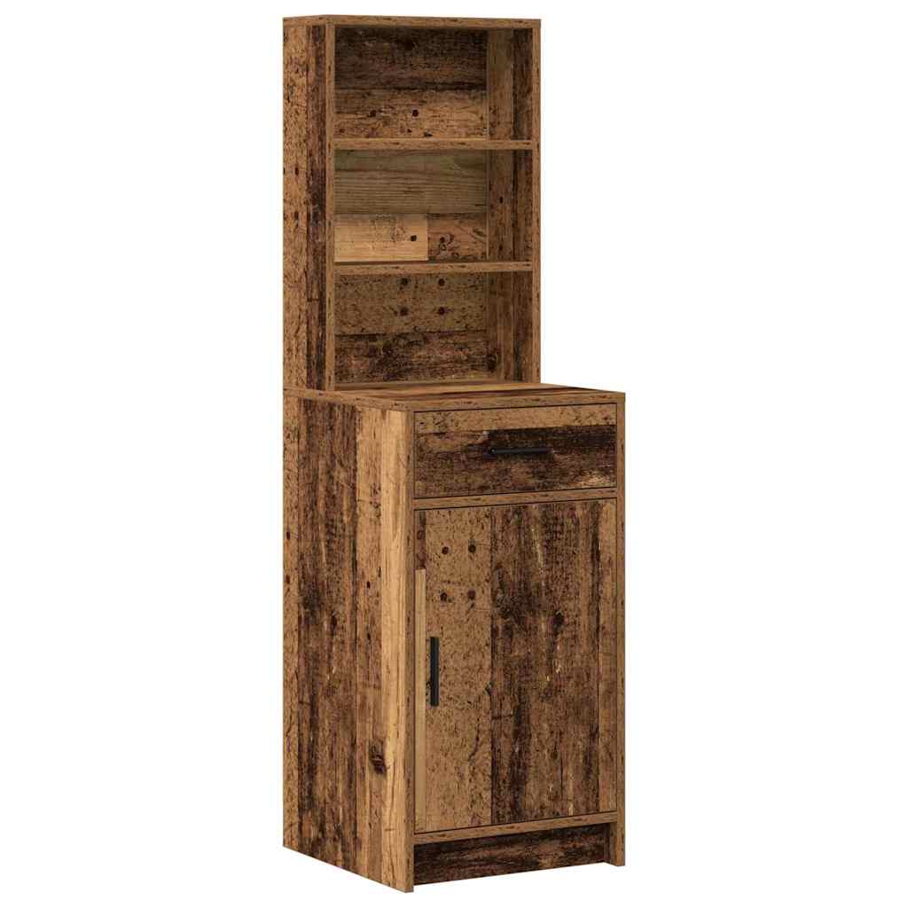 vidaXL Dressing Table Set 3 pcs Old Wood Engineered Wood 6