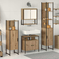Bathroom Furniture Set 4 pcs Engineered Wood Artisan oak