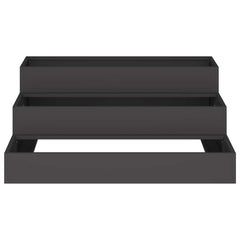 vidaXL Garden Planter Black 90 x 90 x 35 cm Cold-rolled Steel 6
