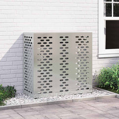 Air Conditioner Cover 110 x 50 x 105 cm Steel Linear Slot Pattern Galvanised steel