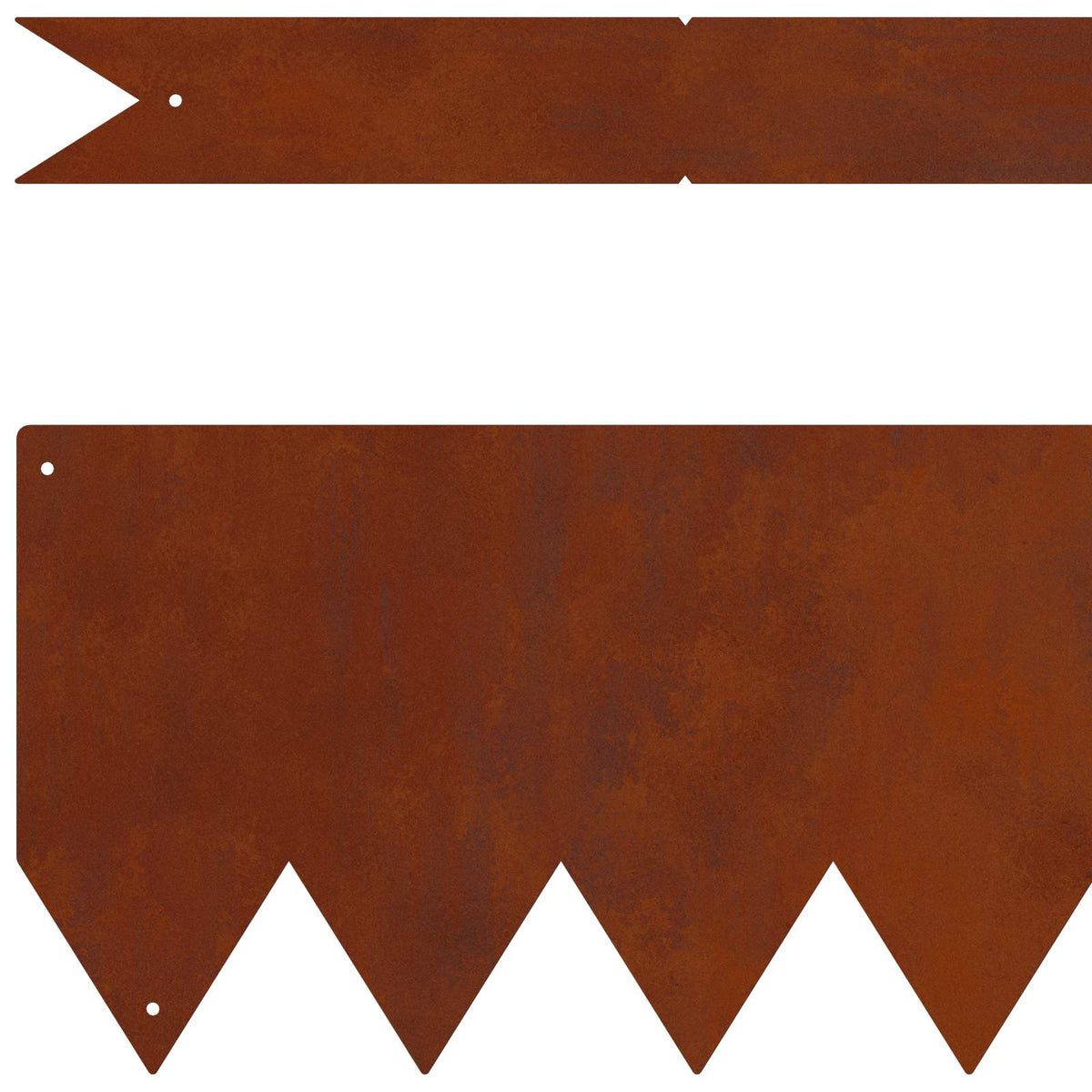 Lawn Edging 100 x 0.05 x 30 cm Cold Rolled Steel 100 x 30 cm 10 pcs Weathering steel