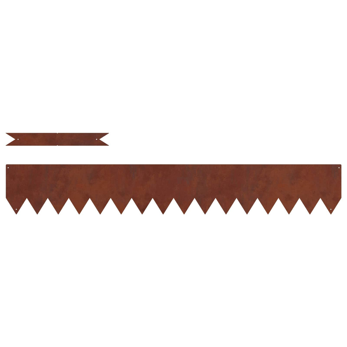 Lawn Edging 100 x 0.05 x 30 cm Cold Rolled Steel 100 x 30 cm 10 pcs Weathering steel