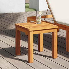 vidaXL Side Table Oil Natural 35 x 35 x 34 cm Solid Acacia Wood 3