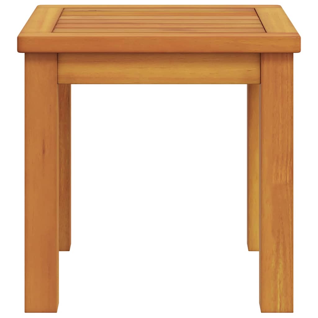 vidaXL Side Table Oil Natural 35 x 35 x 34 cm Solid Acacia Wood 4